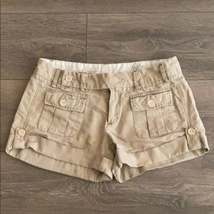 Beige Cargo Shorts